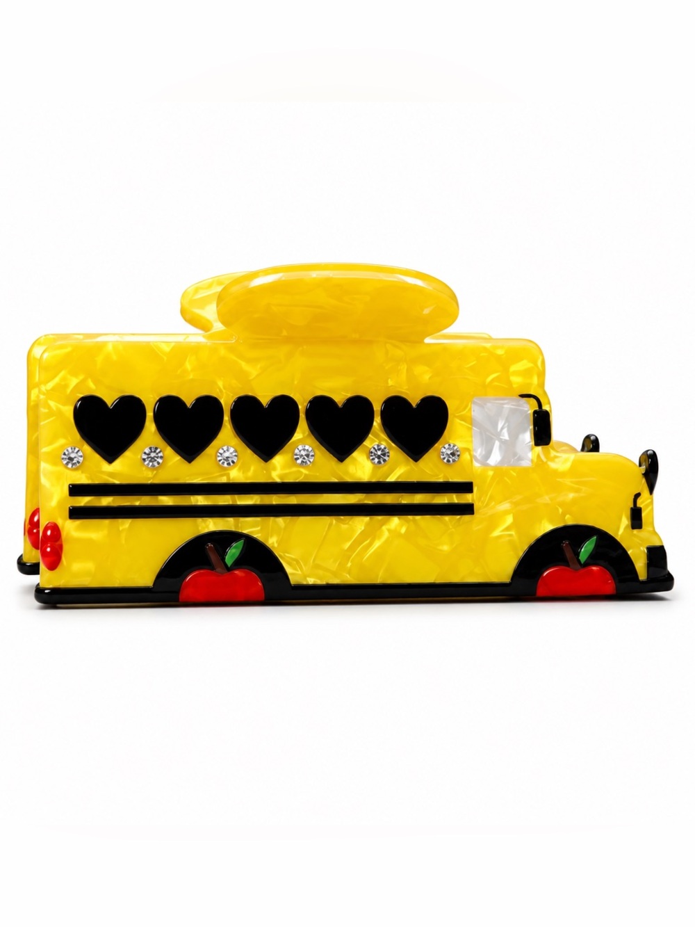 School Bus Hair Claw Clip*